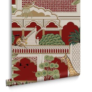 Graham & Brown Vliesbehang – Animahal Alizarin