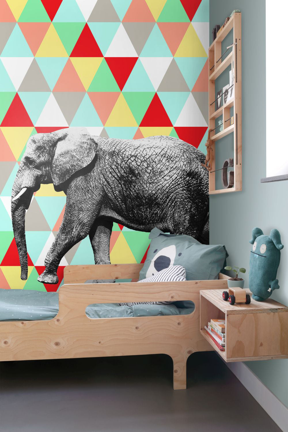 ESTAhome fotobehang olifant multicolor - 200 x 279 cm - 158707