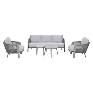 Garden Impressions Loungeset Ryan 5-delig – taupe Garden Impressions Loungeset Ryan 5-delig – taupe