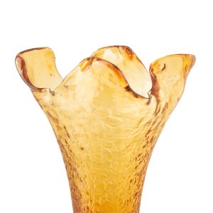 J-Line vaas Onregelmatig – glas – caramel – large