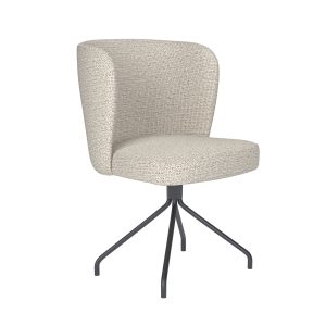 Housecraft Living Stan Eetkamerstoel Draaibaar Metaal Spider Off-White