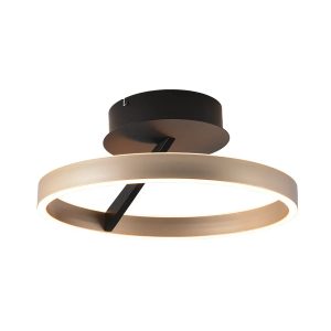 Freelight plafondlamp Pilota – 2 lichts – 40 x 17 cm – zwart goud Freelight plafondlamp Pilota – 2 lichts – 40 x 17 cm – zwart goud
