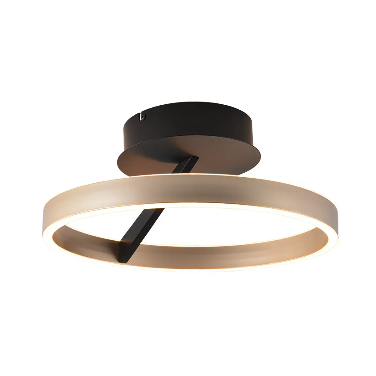 Freelight plafondlamp Pilota - 2 lichts - 40 x 17 cm - zwart goud