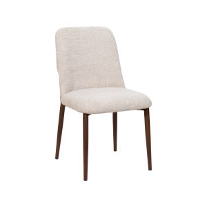 Giga Meubel Eetkamerstoel Sophie – Stof/Metaal – Beige – Set van 2 Giga Meubel Eetkamerstoel Sophie – Stof/Metaal – Beige – Set van 2