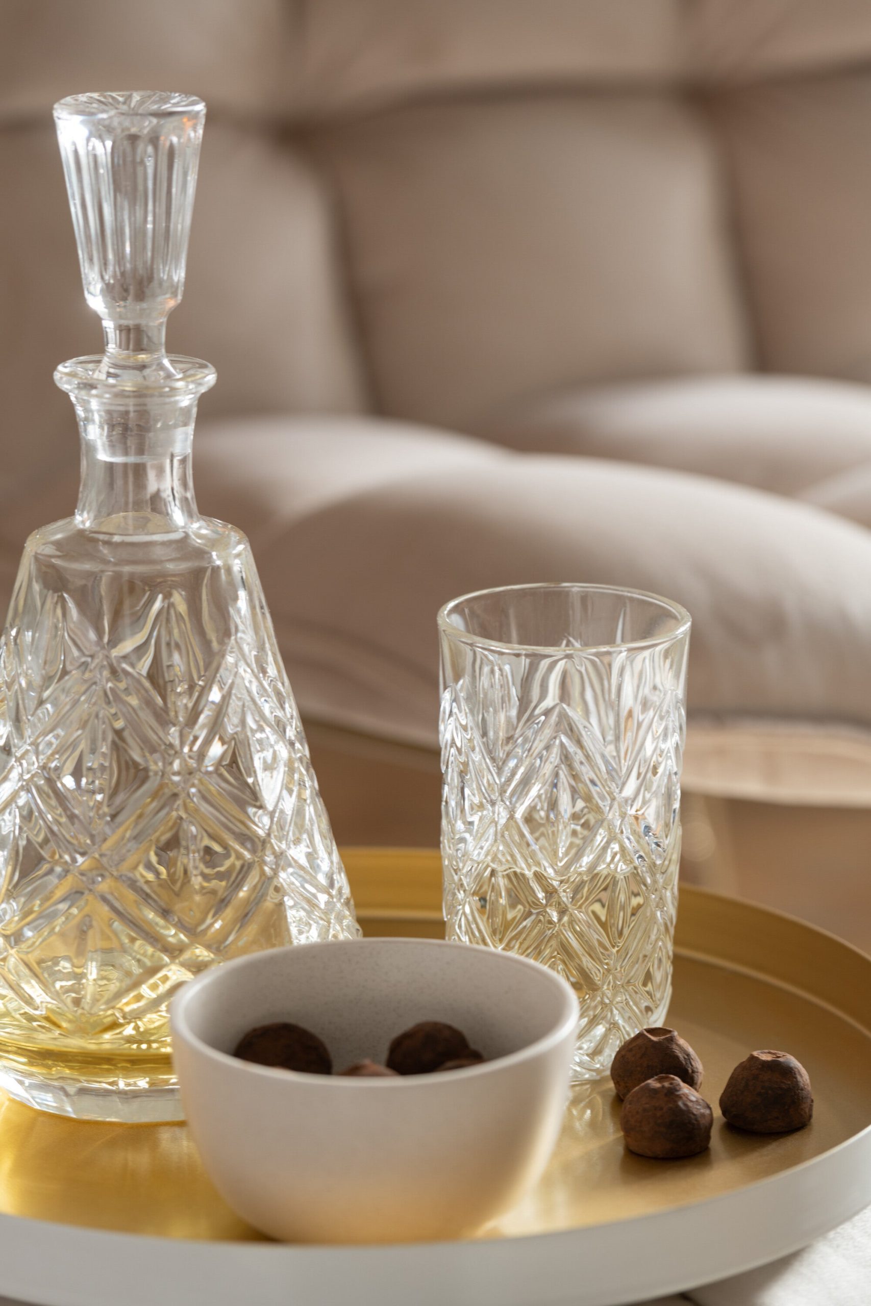 J-Line karaf Anna - decanteerkaraf - glas - transparant