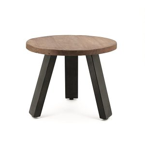 FurniLux Mangohout Salontafel – Een Stijlvolle Ronde 50 cm FurniLux Mangohout Salontafel – Een Stijlvolle Ronde 50 cm