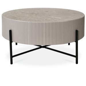 Furnhouse ronde salontafel Milo – Beige – Ø 80 cm