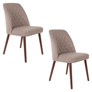 Housecraft Living Conway Eetkamerstoelen Beige – Set van 2 Housecraft Living Conway Eetkamerstoelen Beige – Set van 2