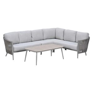 Garden Impressions Loungeset Devin 5-delig – taupe Garden Impressions Loungeset Devin 5-delig – taupe
