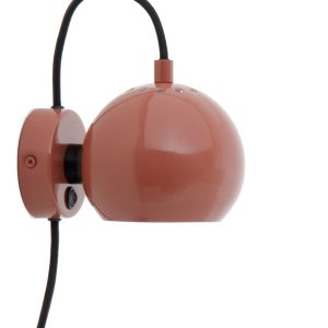 Frandsen wandlamp Ball – rood – 16x12x10cm Frandsen wandlamp Ball – rood – 16x12x10cm