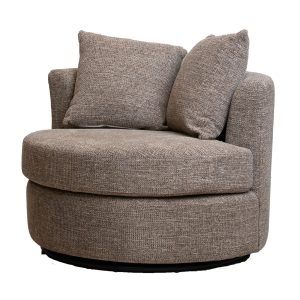 Giga Meubel Draaifauteuil Thony – Taupe Chenille Stof – 93x88x84cm Giga Meubel Draaifauteuil Thony – Taupe Chenille Stof – 93x88x84cm