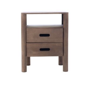 Giga Meubel Nachtkastje Doria – Naturel – Mangohout – 45x38x57cm
