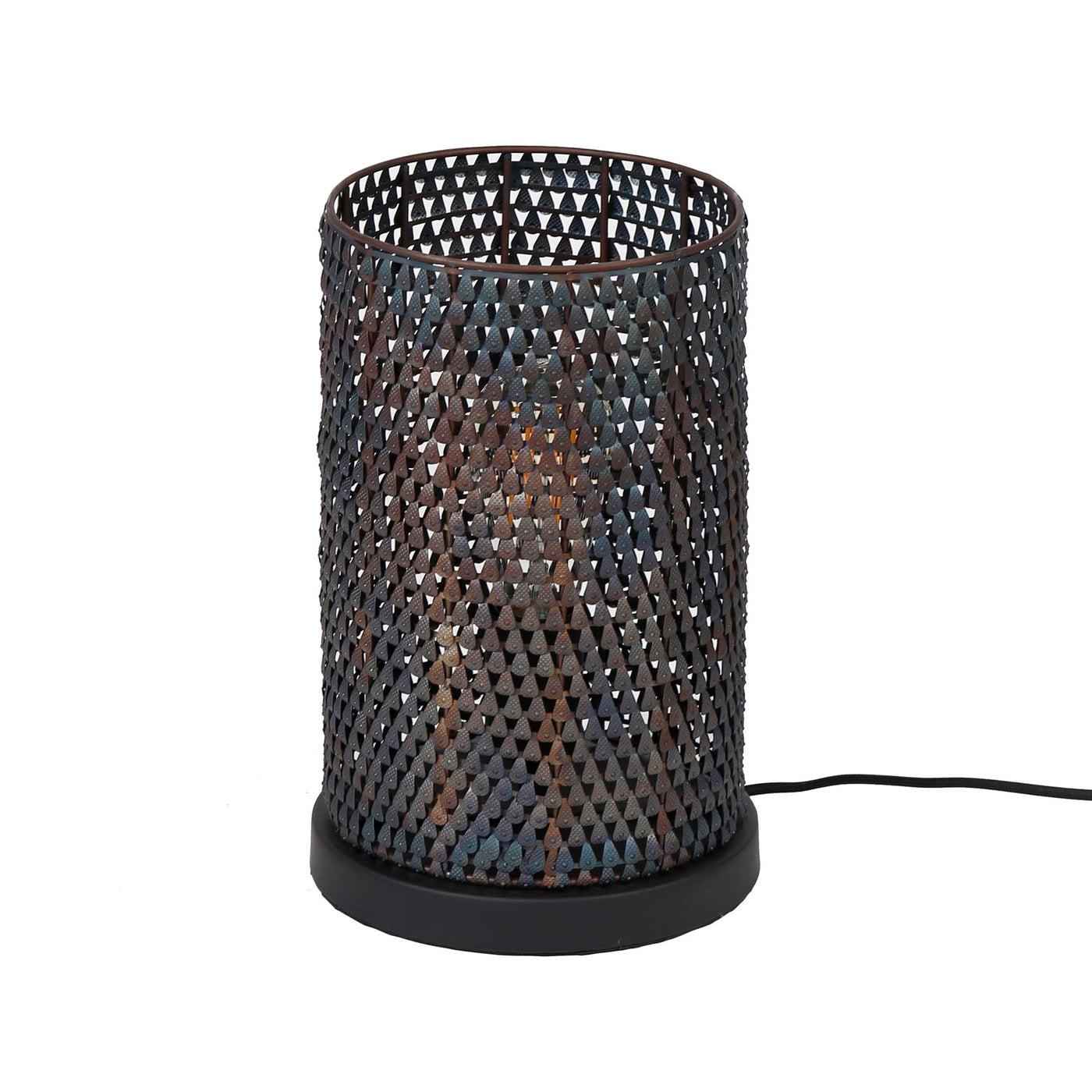 Giga Meubel Tafellamp Armor Tube - Zwart Metaal - 1-Lichts - 20x20x30c