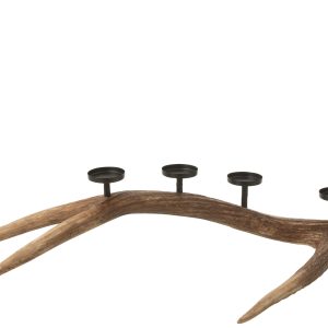J-Line kaarshouder Antlers – polyresin – bruin – small J-Line kaarshouder Antlers – polyresin – bruin – small