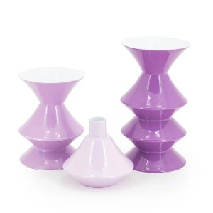 FurniLux Kaarsenhouder set Yack – lilac – 10x10x19 cm FurniLux Kaarsenhouder set Yack – lilac – 10x10x19 cm