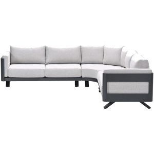 Garden Impressions Realdo lounge hoekset – carbon black – valley sand Garden Impressions Realdo lounge hoekset – carbon black – valley sand