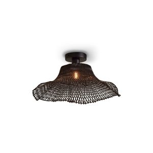 GOOD&MOJO plafonnière Ibiza – zwart – Ø50cm GOOD&MOJO plafonnière Ibiza – zwart – Ø50cm