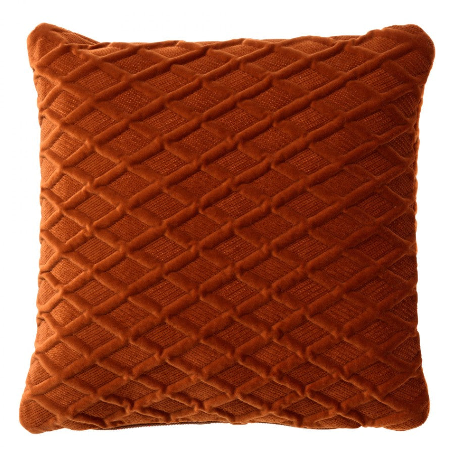 ANTOINETTE | sierkussen 45x45 cm | Potters Clay | oranje | Hoii | met
