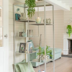 J-Line windlicht Streep – glas – blauw – medium – 2 stuks J-Line windlicht Streep – glas – blauw – medium – 2 stuks