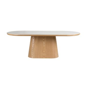 Housecraft Living Almira Eettafel Ovaal 180 cm Hout/ Marmerlook Nature Housecraft Living Almira Eettafel Ovaal 180 cm Hout/ Marmerlook Nature