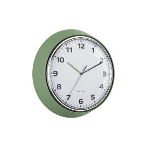 Karlsson wandklok Modern Retro – groen – Ø34cm Karlsson wandklok Modern Retro – groen – Ø34cm