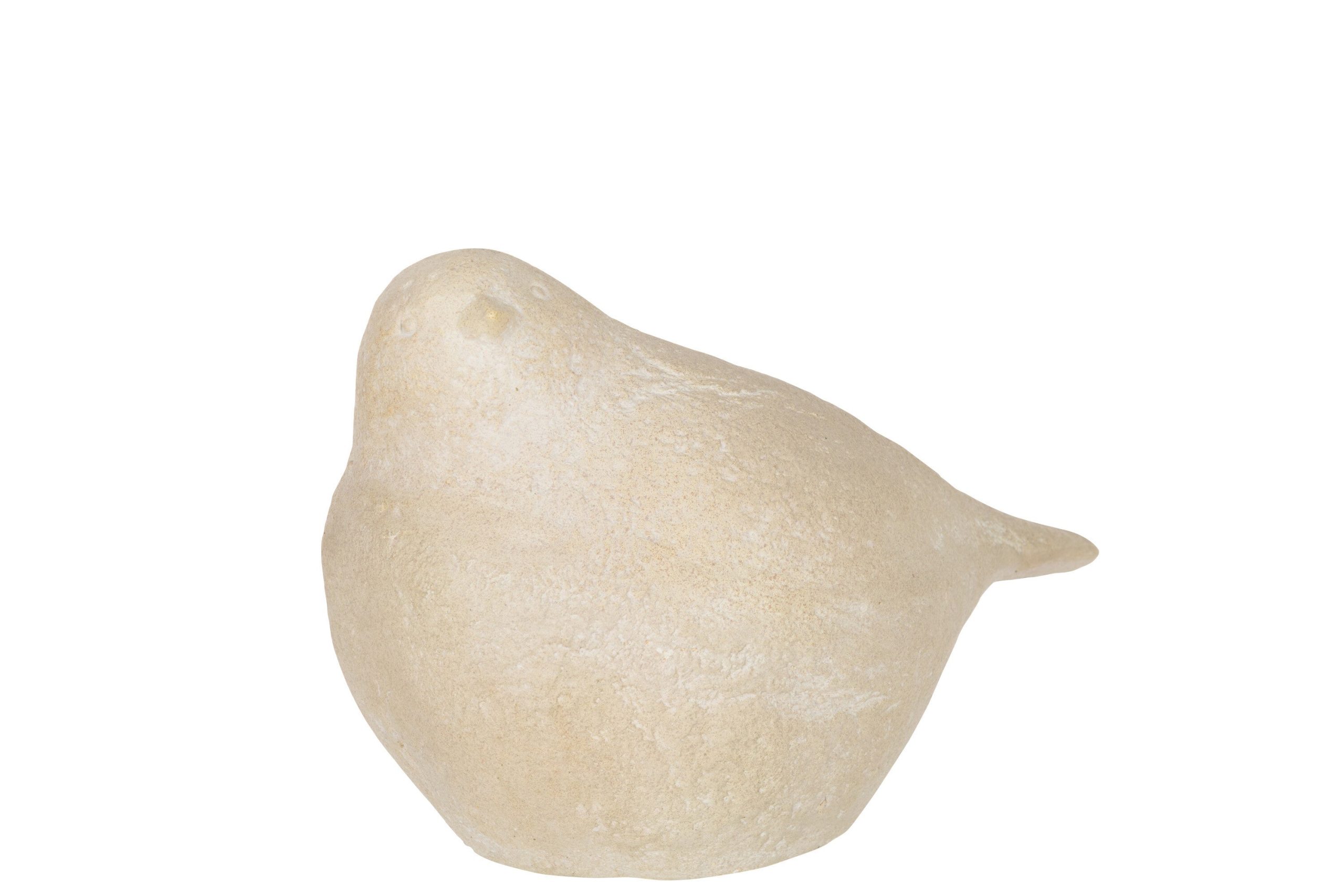 J-Line figuur Vogel - polyresin - creme - large