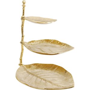 Kare Design Woonaccessoires sieradenhouder blad goud Kare Design Woonaccessoires sieradenhouder blad goud