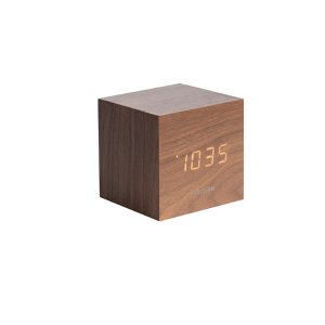 Karlsson wekker – bruin – 8x8x8cm – Vaderdag – Vaderdagcadeau – Vaderd Karlsson wekker – bruin – 8x8x8cm – Vaderdag – Vaderdagcadeau – Vaderd