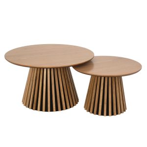 Furnhouse salontafel set Svendborg – Natuurlijk eikenhout – Ø 60/80 cm Furnhouse salontafel set Svendborg – Natuurlijk eikenhout – Ø 60/80 cm