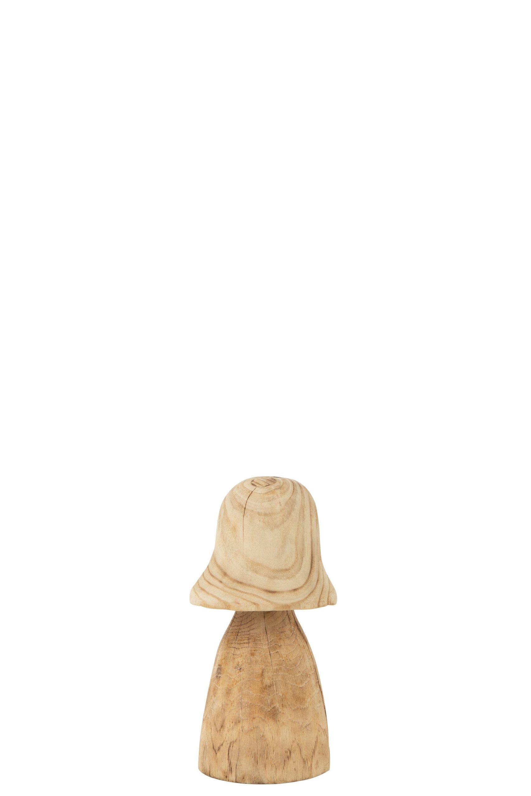 J-Line decoratie Paddenstoel Stolp - hout - naturel - small