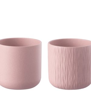 J-Line bloempot Gen – keramiek – roze – large – 2 stuks – Ø 18.5 cm J-Line bloempot Gen – keramiek – roze – large – 2 stuks – Ø 18.5 cm