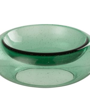 J-Line sierschaal Carol – glas – groen – large J-Line sierschaal Carol – glas – groen – large