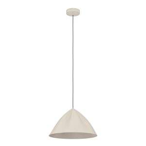 EGLO hanglamp Podere – e27 – ø 42,5 cm – zand – staal EGLO hanglamp Podere – e27 – ø 42,5 cm – zand – staal