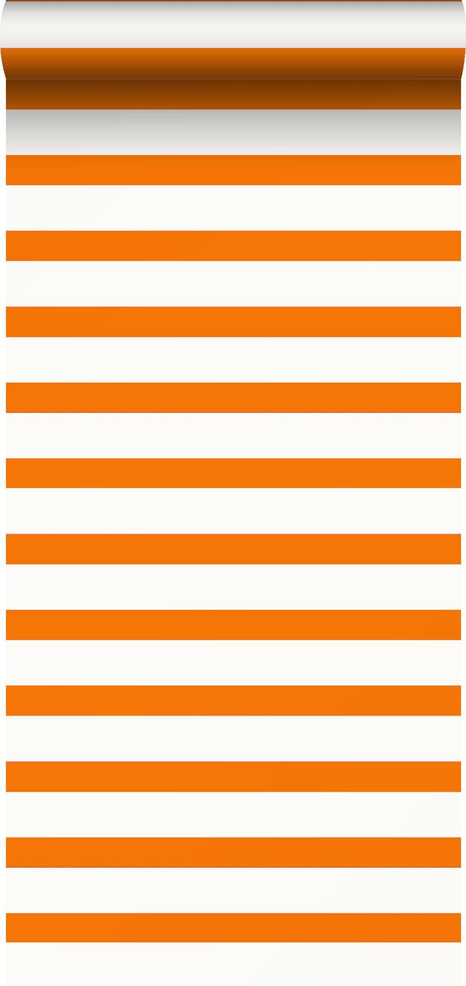ESTAhome behang strepen oranje en wit - 53 cm x 10.05 m - 115872