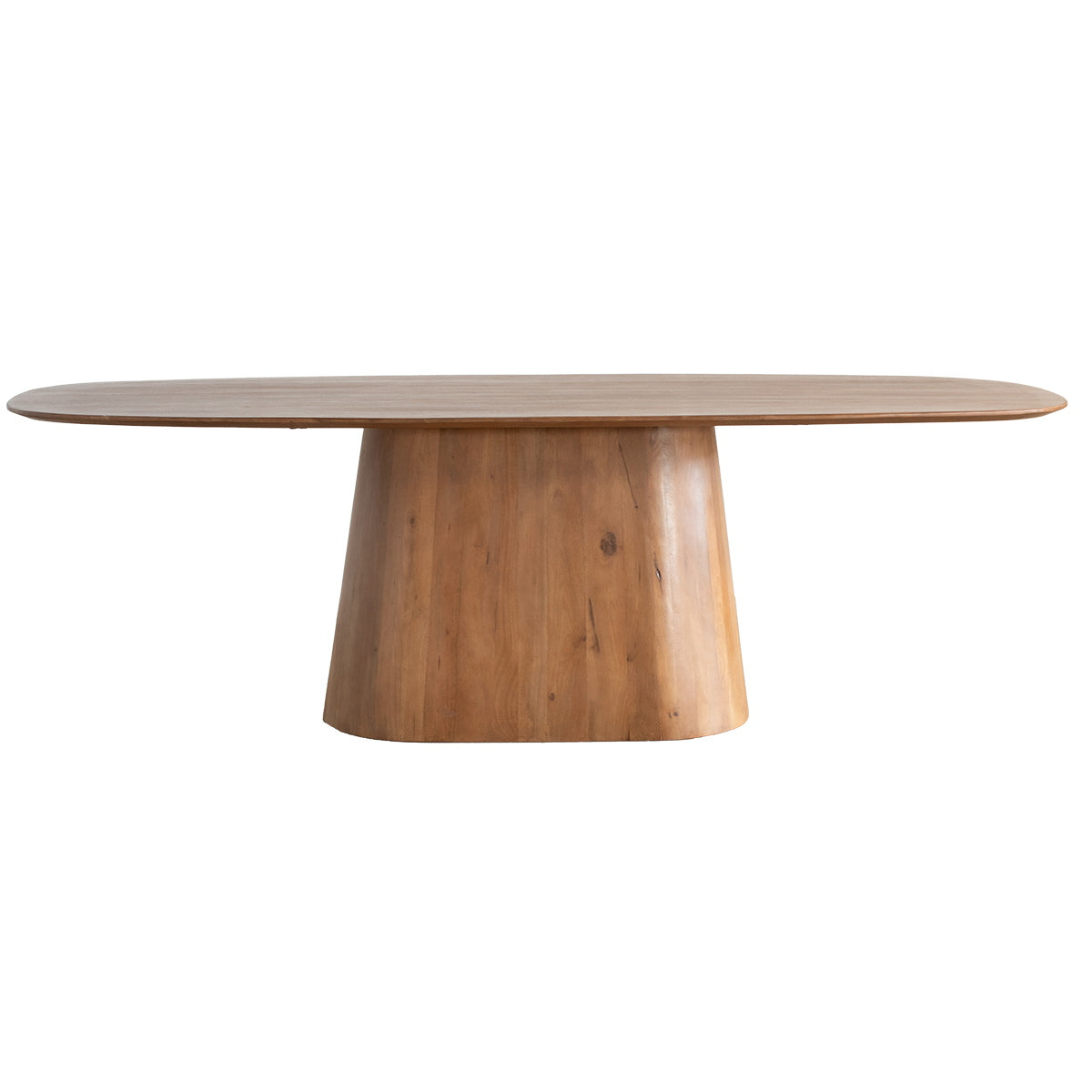 Giga Meubel Eettafel Stijn - Bruin Hout Deens Ovaal - 280x100x76cm
