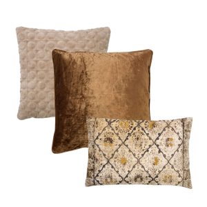 HOII VOORDEELSET CLASSIC BEIGE – Set van 3 sierkussens – Pumice Stone