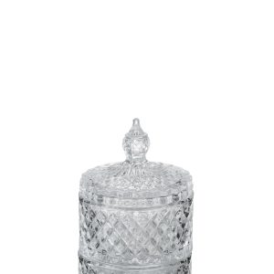 J-Line voorraadpot 2 Lagen – glas – transparant