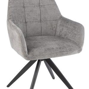 J-Line stoel Louna – ijzer/acryl – grijs