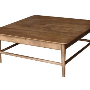 Giga Meubel Salontafel Lana – Naturel Mangohout – 100x100x45cm