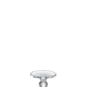 J-Line kaarshouder Druppels – glas – transparant – small