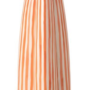 J-Line vaas Gestreept – keramiek – wit/oranje – large J-Line vaas Gestreept – keramiek – wit/oranje – large