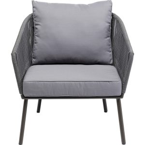 Kare Design Tuinfauteuil Elba grijs Kare Design Tuinfauteuil Elba grijs