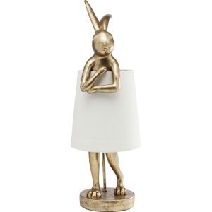 Kare Design tafellamp Animal – konijn – 50cm – goud en beige