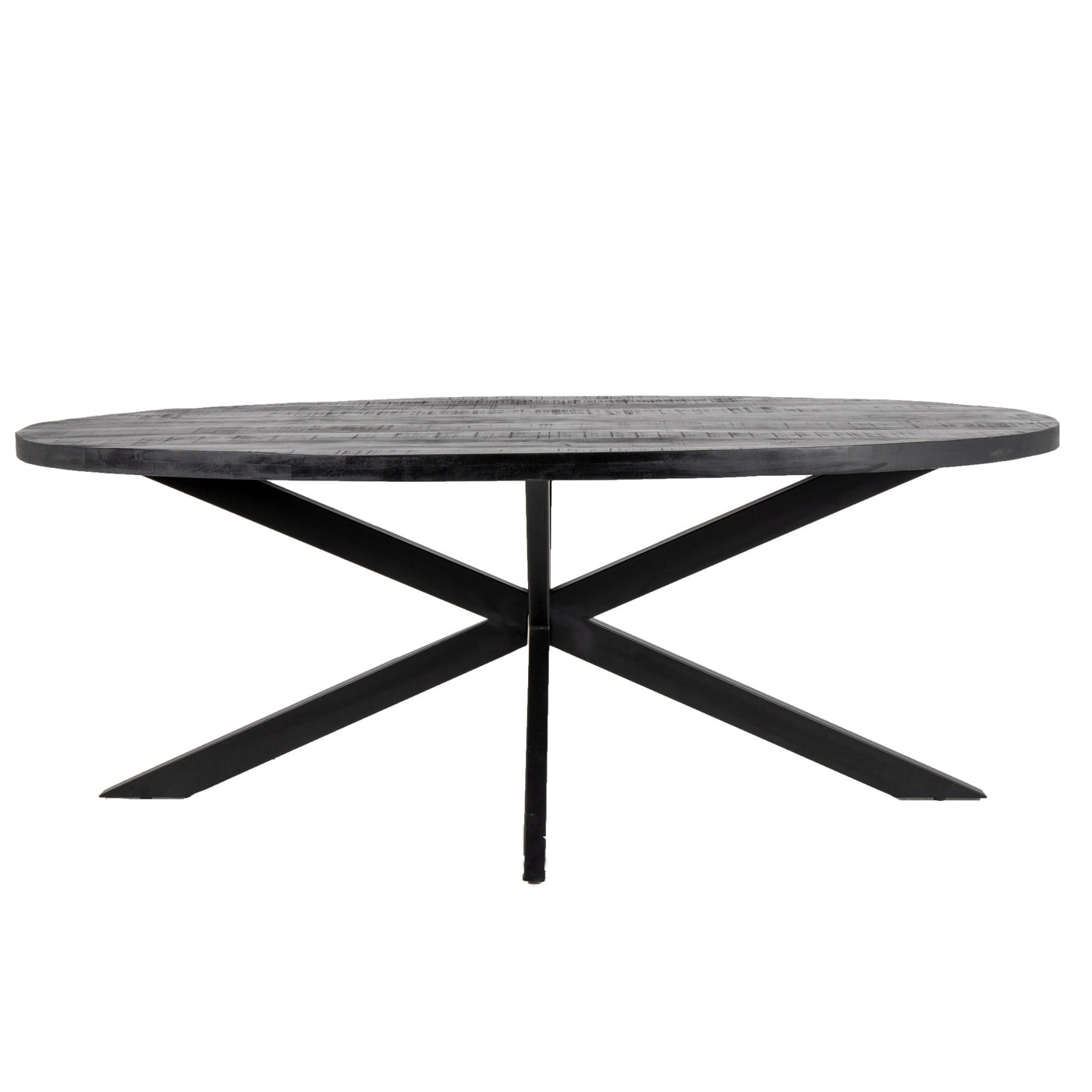 Giga Meubel Eettafel Mansour - Zwart Hout - 240x100x76cm