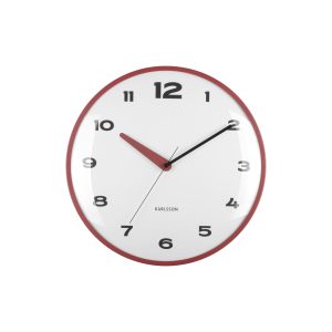 Karlsson wandklok Brisk Dome – rood – Ø40cm Karlsson wandklok Brisk Dome – rood – Ø40cm