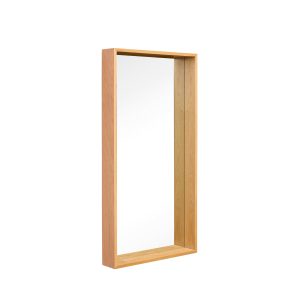 Hübsch spiegel Still – mdf/spiegelglas/eikenhout – 53x10xh103cm