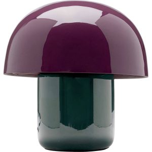 Kare Design Tafellamp Mushroom – 20cm – paars en groen Kare Design Tafellamp Mushroom – 20cm – paars en groen