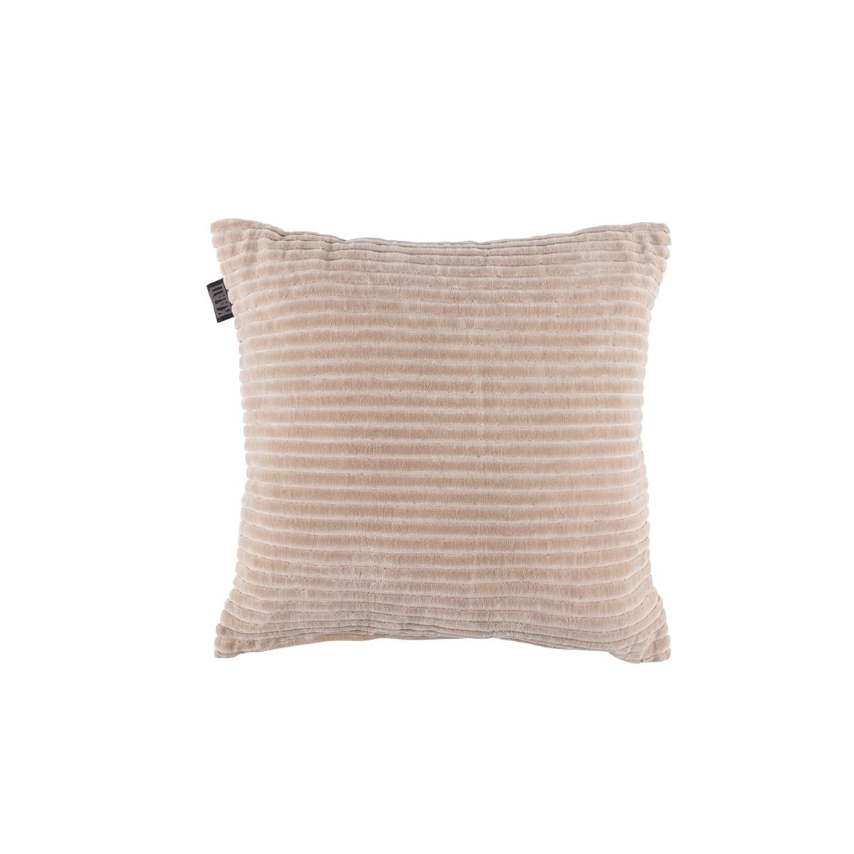 KAAT Amsterdam decoratiekussen Ribbed - 43x43 cm - zand