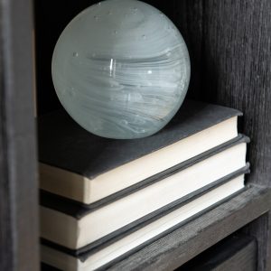 J-Line presse-papier Twister Rond – glas – wit – medium J-Line presse-papier Twister Rond – glas – wit – medium