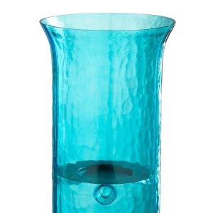 J-Line windlicht Tarifa – glas – azuur – small J-Line windlicht Tarifa – glas – azuur – small
